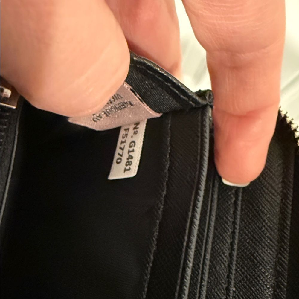Coach Black Zip-Around Wallet - Picture 9 of 16